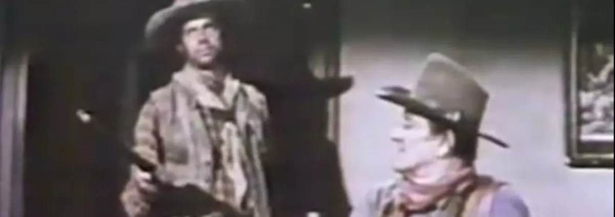 George Plimpton, John Wayne, Howard Hawks on Rio Lobo