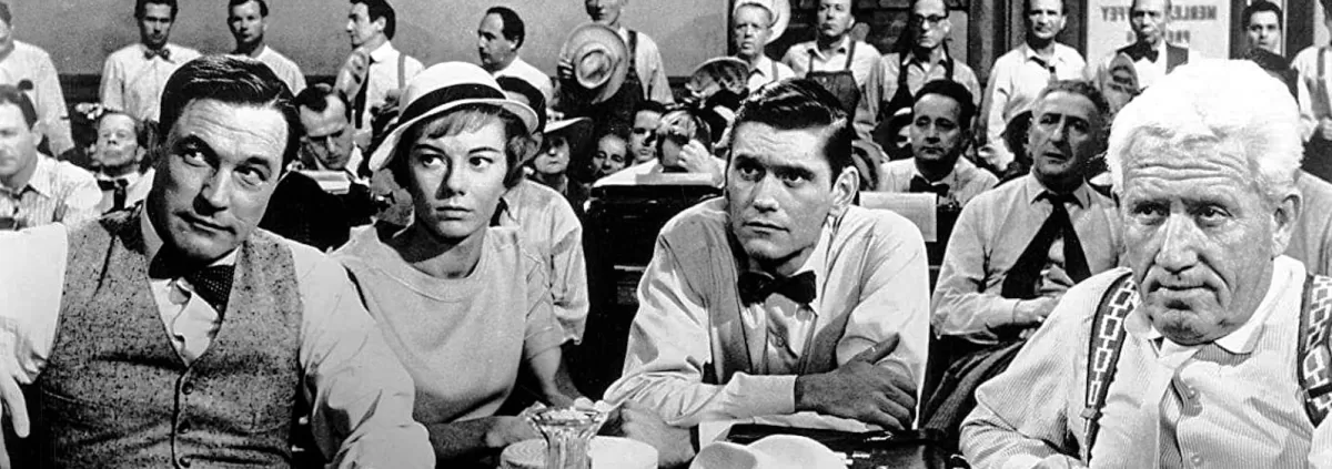 Gene Kelly, Spencer Tracy, Donna Anderson, Dick York in Inherit the Wind